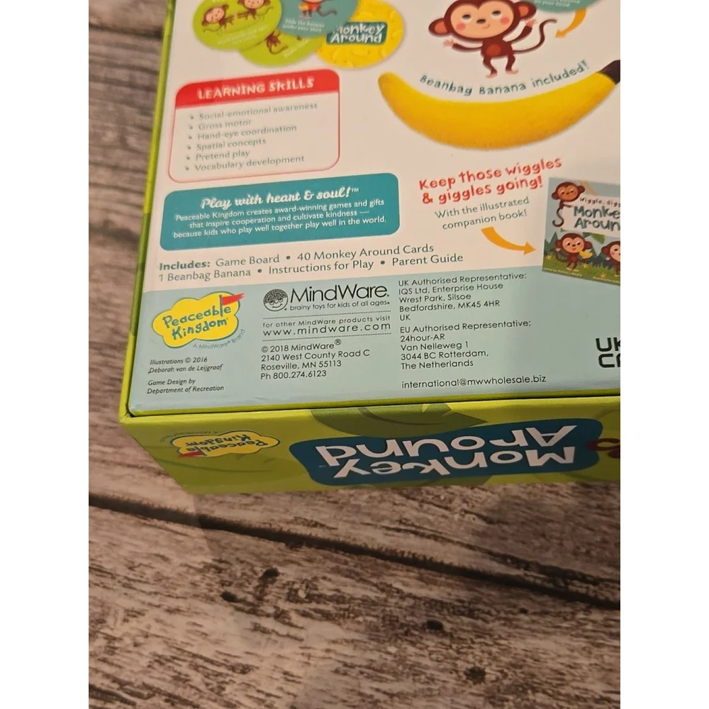 Peaceable Kingdom - Monkey Around The Wiggle and Giggle Game -New Age 2+ (3)